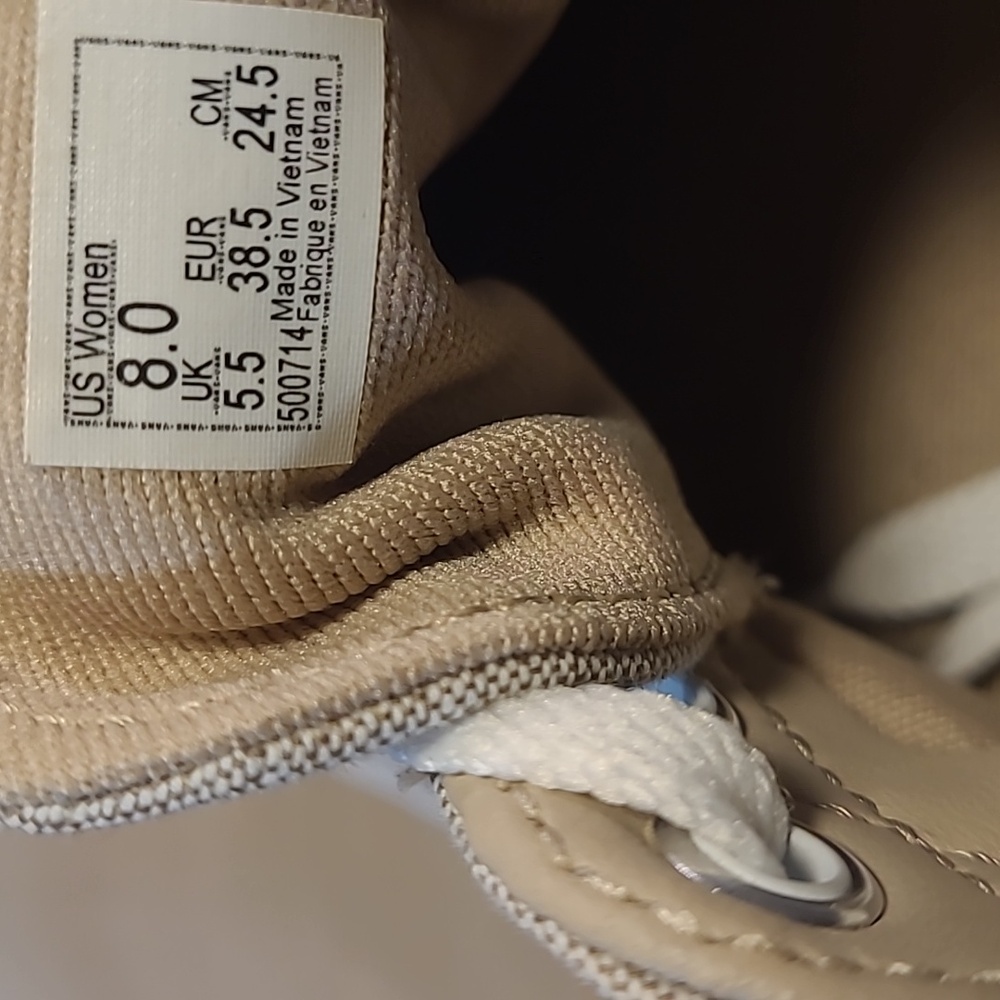 Vans Old Skool Tan Canvas Women's Athletic Shoes - Picture 10 of 10
